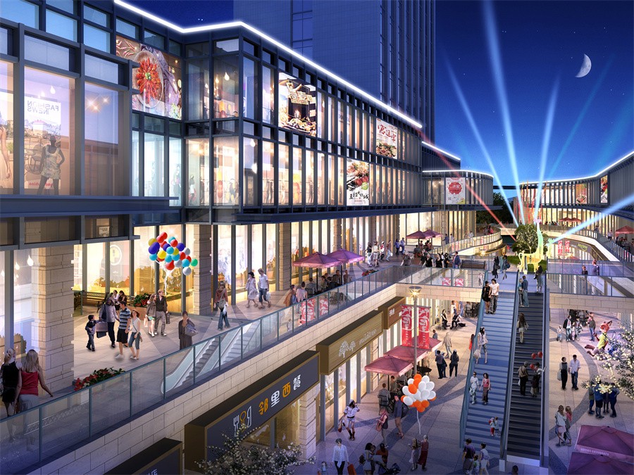 亳州市亳州海港城·天幕街效果图_样板间_实景图_vr全景图- 亳房网